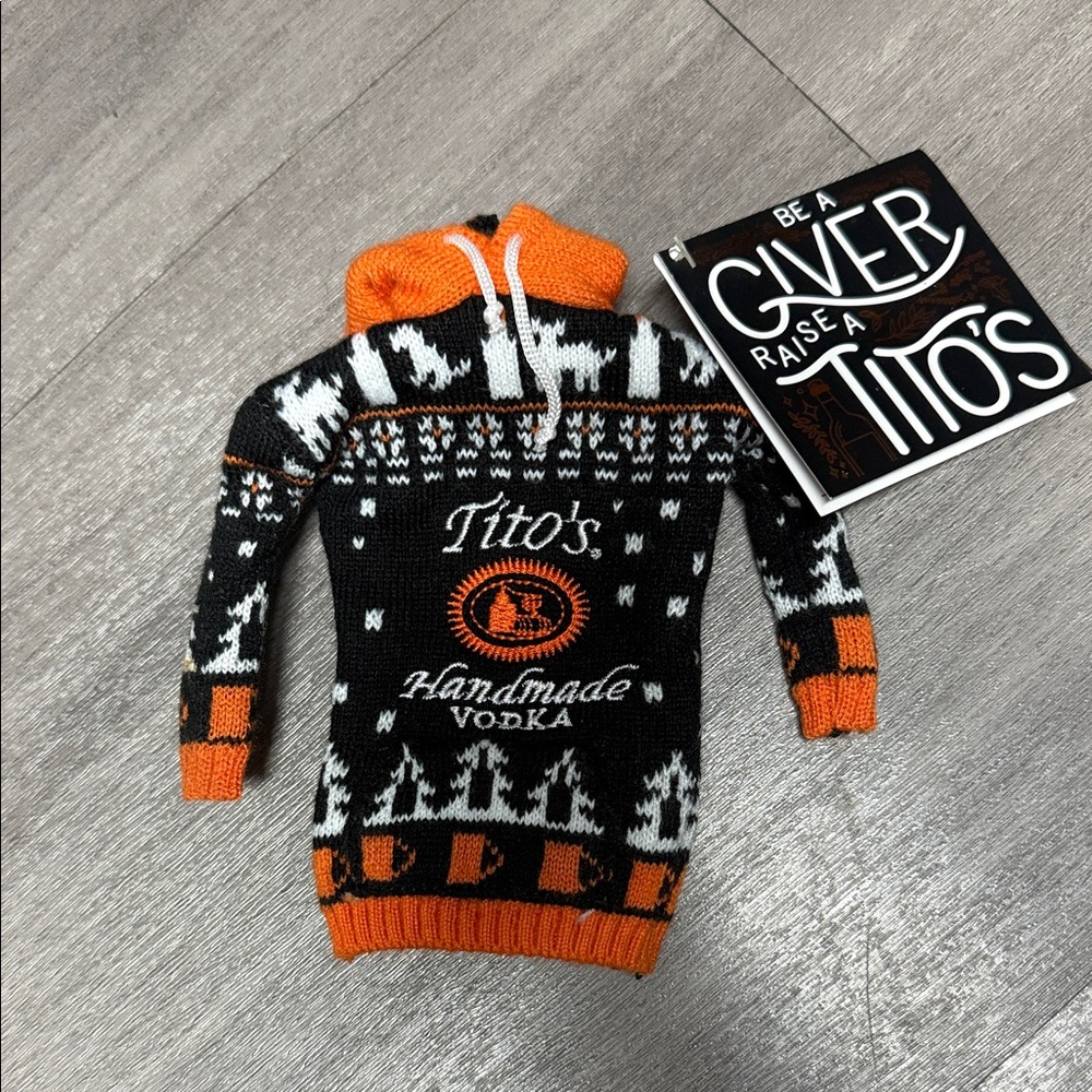 Black and Orange Doll’s Sweater